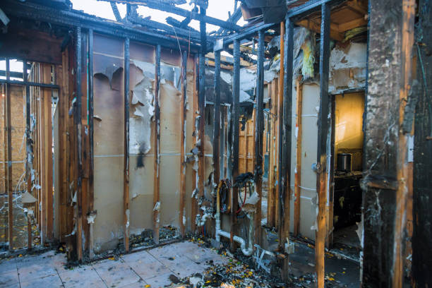 Professional Fire Damage Repair technician working in Lake Holiday, IN